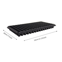 Plateau de semis en polystyrène PS carré à 128 alvéoles, profondeur 48 mm, pour herbes, fleurs et légumes-feuilles, format 1020, vente en gros