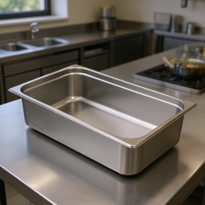 Bac à vapeur Vevor, taille standard, 6 pouces de profondeur, en acier inoxydable, pour cuisinière à gaz et à induction, usage commercial. - Product Image 2