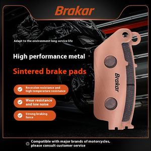 Plaquettes de frein frittées en métal Brakar Platinum <span class=keywords><strong>Reko</strong></span> pour motos BMW Suzuki Harley Pole série complète Spring Breeze Condition nouveau - Product Image 2
