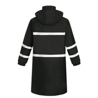 Imperméable de sécurité haute visibilité à capuche personnalisé, long et réfléchissant, uniforme de travail imperméable pour la construction routière