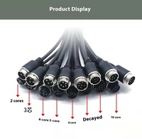Connecteur mâle femelle M16 Aviation 1M câble Audio vidéo étanche personnalisé pour la surveillance de voiture ligne de queue GX16 pour l'automobile