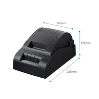 Printer Thermal USB RS232 CSN-58III 58mm Ringkas untuk Sistem POS Toko