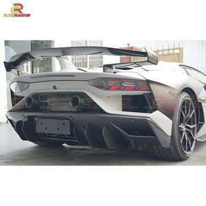 Kit de Carrocería <span class=keywords><strong>SVJ</strong></span> Estilo 1:1 en Fibra de Carbono Semiseca para <span class=keywords><strong>Lambo</strong></span> LP700 Aventador LP720, Parachoques, Alerón, Escape, Faldones Laterales, Capó - Product Image 5