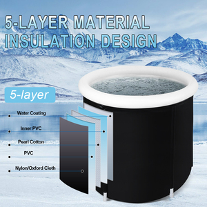 Baignoire à glace gonflable portable de haute qualité en gros baril plongeant d'eau froide <span class=keywords><strong>petite</strong></span> piscine pour la thérapie de récupération et les athlètes - Product Image 2