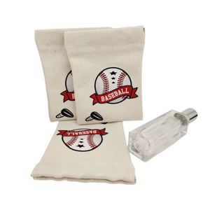 Bolsas de lona de 12 oz para semillas de béisbol, bolsas de regalo, monederos para jugadores de equipos de béisbol, recuerdos de fiesta, bolsas exprimibles y carteras - Product Image 1