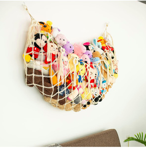 Gabled tường treo đồ chơi Net phòng trẻ em Đồ chơi lưu trữ túi dệt đồ chơi sang trọng võng Net - Product Image 4