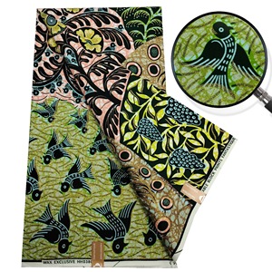 2025 Thiết Kế Mới Sang Trọng 100% Bông Bất Sáp In Hà Lan Hollandise Bông Mềm Sáp Vải Vải Cho Ăn Mặc Nhà Dệt - Product Image 5