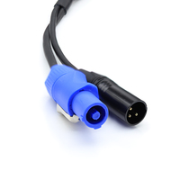 Conector de Cable Macho Powercon de 3 Pines con Clasificación IP65 a Prueba de Agua para Taladro Eléctrico, Pantalla LED, Iluminación de Escenario, Fuente de Alimentación