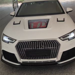 กระจังหน้ารถยนต์คุณภาพสูง ABS ติดตั้งง่าย สไตล์ Star Style สำหรับ Audi A4 S4 B9 ปี 2017-2019 อัพเกรดเป็น RS4 - Product Image 6