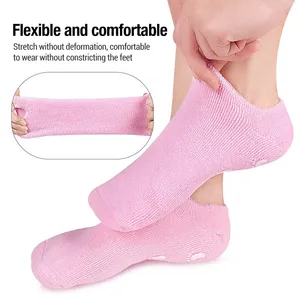 Silicone <b>Moisturizing</b> <b>Socks</b> Exfoliating Gel Heel <b>Socks</b> Callus Cracked Dead Skin Remove Protector Pain Relief Feet Care Foot Spa - Product Image 3