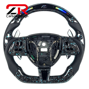 พวงมาลัยรถยนต์สำหรับ Jaguar <span class=keywords><strong>XF</strong></span> XFR XFL XJ ปี 2008-2015 พวงมาลัยกีฬาคาร์บอนไฟเบอร์แบบฟอร์จสั่งทำพิเศษ - Product Image 1
