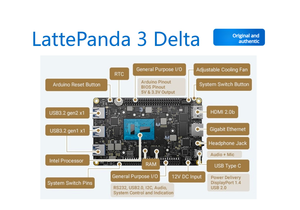 Carte de développement Chipboard <span class=keywords><strong>LattePanda</strong></span> 3 Delta Windows 10 avec processeur Intel Celeron N5105 et WiFi 6 - Product Image 4