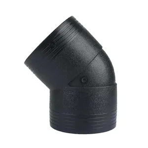 Export Pipe Fitting HDPE Hot Melt Elbow 45 Degree of 1.6MPa PE Elbow For Water Supply System