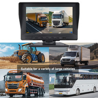 Caméra de sécurité pour camion haute performance 2 canaux, DVR HD, multifonction, vision nocturne, moniteur 7 pouces, étanche, pour usage spécial