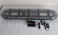 Barre lumineuse de signalisation d'urgence LED 3 Watts avec sirène et haut-parleur pour ambulance, véhicule utilitaire, patrouille, balise