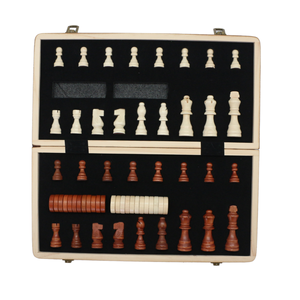 15-inch gấp bàn cờ bằng gỗ thiết lập với 2 thêm nữ hoàng từ <span class=keywords><strong>Tic</strong></span> <span class=keywords><strong>Tac</strong></span> <span class=keywords><strong>Toe</strong></span> & Ludo trò chơi cho người lớn - Product Image 2