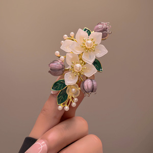 Tornante da donna stile antico stile cachi e perla nuova alla moda e Best-seller in stile cachi in stile cinese - Product Image 2