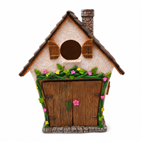Figurine de maison de fée en résine Weivista pour jardin extérieur, accessoire de décoration pour la maison