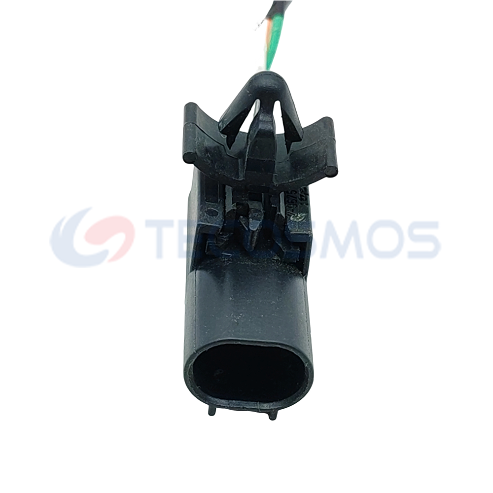 2-Pin Female Auto Parts Sealed Waterproof Automotive Wiring Harness Connector 1801176-4 Copper ABS for Wire Connections
