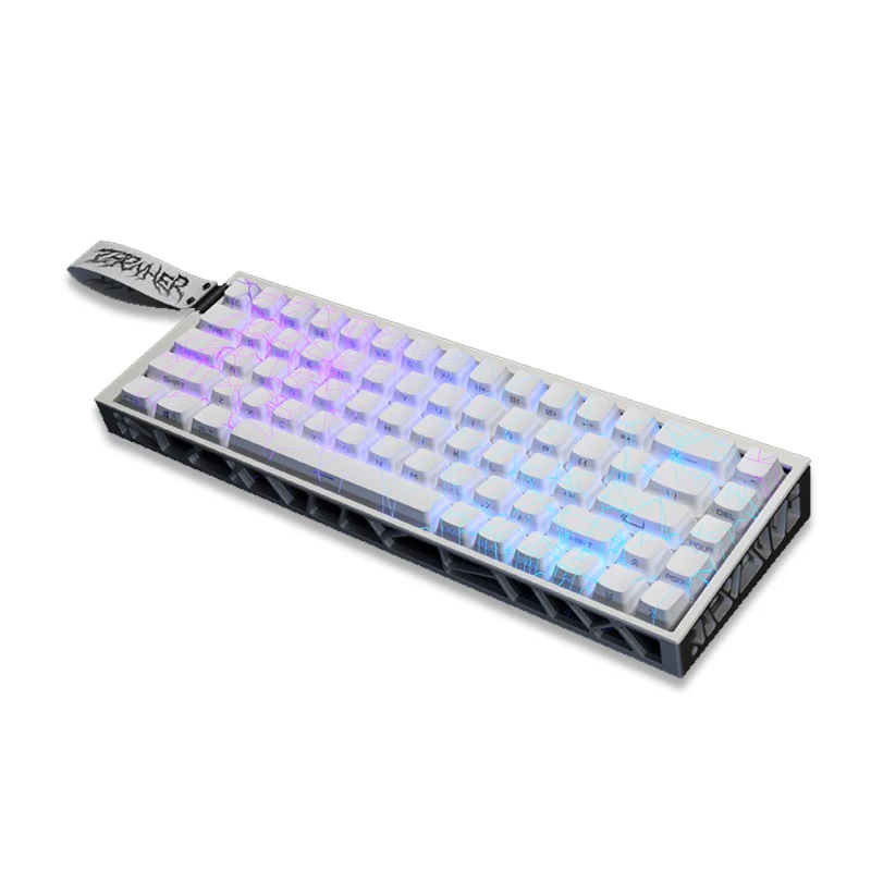 2025 NEW Zornher ZH68-HE 68 Keys CNC Mechanical Keyboard, White