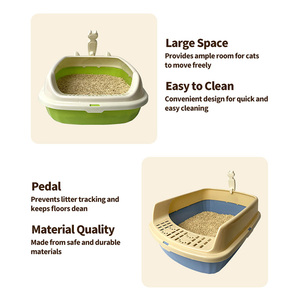 Bac à litière pour <span class=keywords><strong>chat</strong></span> OEM avec grands plateaux fermés pliables de 20L anti-éclaboussures facile à nettoyer Offre Spéciale boîte de <span class=keywords><strong>toilette</strong></span> pour <span class=keywords><strong>chat</strong></span> en <span class=keywords><strong>papier</strong></span> durable - Product Image 3