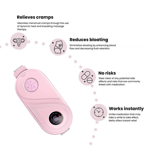 Intelligent <b>Rechargeable</b> Waist Massager <b>Heating</b> Pad Belt for Women 1 Year Warranty Multi Color OEM ODM AS ALL STAR - Product Image 5