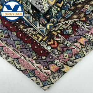 <span class=keywords><strong>Tissu</strong></span> de tapisserie personnalisé en jacquard rétro tissé et teint en fil pour housses de canapé, housses de chaise, sacs fourre-tout et vêtements - Product Image 1