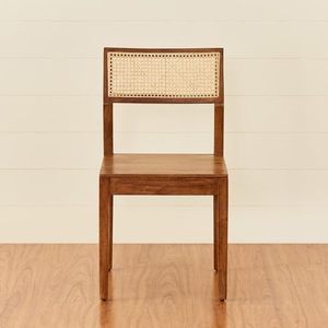 Ensemble de 2 chaises de salle à manger en bois de sheesham massif, finition miel, sièges en bois pour salle à manger, salon, meubles de maison - Product Image 4