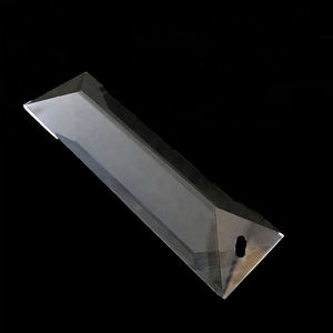 도매 100pcs 30*150mm K9 유리 직사각형 매달려 크리스탈 샹들리에 프리즘 드롭 조명 부품 램프 하나 또는 두 개의 구멍 - Product Image 3