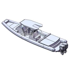 Bote Inflable de PVC/Hypalon DLRIB1050 con Doble Casco de Aluminio de 35 pies para Diversión Familiar - Product Image 6
