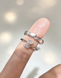 Xinfly PT950 Wedding Band Sets <b>for</b> <b>Couples</b> <b>Matching</b> Rings Lab Diamond Inlaid Certified with Free Engraving - Product Image 5