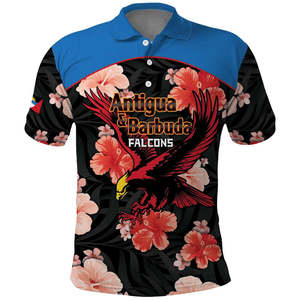 เสื้อโปโลวันครบรอบ<span class=keywords><strong>44th</strong></span> ของแอนติกาและบาร์บูดาเสื้อโปโลลายธงชาติวันครบรอบหนึ่งคนหนึ่งดวงใจ - Product Image 4