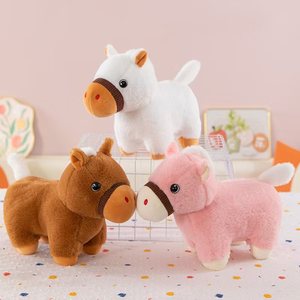 Personnalisable Logo Table Compagnon Cheval Animal Série Peluches <span class=keywords><strong>Mignon</strong></span> Coloré Petits Poneys Poupées Peluches Cadeaux pour Enfants Poupées de Chiffon - Product Image 6
