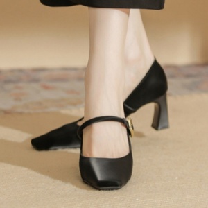 Tacones de Plataforma Cómodos y Elegantes para Mujer, con Suela Suave, Color Piel, Estilo Veraniego, con Tacón Alto y Punta Abierta - Product Image 2
