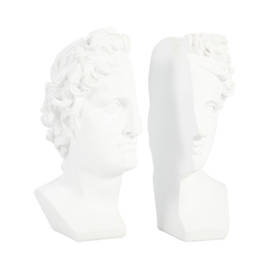 Fermalibri a Forma di Busto di Dea Verde in Resina, Decorazione per Casa, Ufficio, Studio, Scrivania e Libreria - Product Image 2