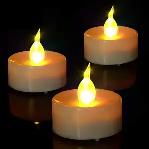 배터리 운영 촛불 LED 웨딩 장식 촛불 차 빛