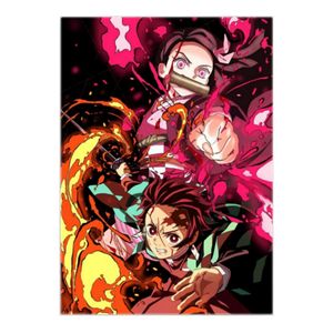 Superbe feuille lenticulaire en plastique Demon Slayer Affiche de <span class=keywords><strong>film</strong></span> d'anime 3D avec impression 10-35lpi - Product Image 1