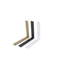 Support d'étagère triangulaire robuste en acier inoxydable, fixation murale pour étagère de rangement ou armoire