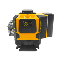 Niveau laser vert avec trois lignes à 360° °   Batterie au lithium Lines avec boîtier en caoutchouc moulé pour l'alignement