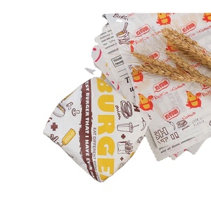 Printed Food Safe Grade Burger <b>Paper</b> <b>Sheets</b> Greaseproof 2026 <b>Paper</b> Sandwich Wrapping Wholesale - Product Image 2