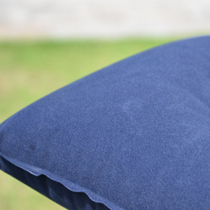 Inflatable Travel <b>Pillow</b> Navy Blue 22x34cm Rectangle Portable Outdoor Camping Rest <b>Pillow</b> For Everyone - Product Image 1