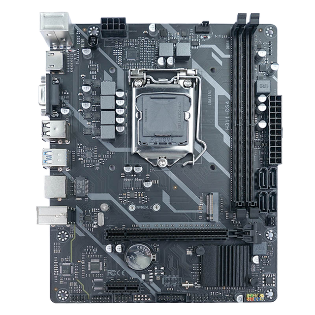 New B250 Intel Core 6-9 Gen LGA 1151 M ATX Desktop Motherboard with Double Channel DDR4 32GB RAM