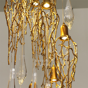 Luminaire suspendu dans le hall de l'hôtel Villa Escalier Décoration <span class=keywords><strong>Lustre</strong></span> en cristal Lampe Éclairage personnalisé <span class=keywords><strong>Lustre</strong></span> Lampe pour <span class=keywords><strong>maison</strong></span> - Product Image 4