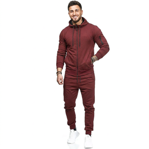 Venta Directa de Fábrica, Conjunto de Chándal Personalizado para Hombre, Nuevo Modelo, Chándal Holgado con Cremallera y Logotipo Bordado - Product Image 1
