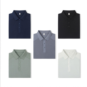 Men's Polo Shirt Nylon Short Sleeve Custom Logo Daily Wear Golf Clothing - Product Image 3