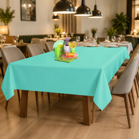 Nouvelle nappe de table ronde jetable en plastique, imperméable et résistante à l'huile, avec motif géométrique personnalisable, imprimée pour les fêtes, style américain
