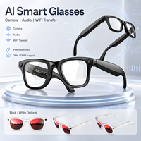 Nouvelles lunettes intelligentes avec caméra vidéo HD 2K 13MP, transfert Wi-Fi, enregistrement audio, assistant IA, étanches IP66, contrôle par application