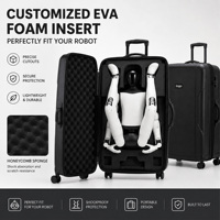 Boîte de transport pour robot à roues en EVA de qualité industrielle, personnalisation en gros disponible, étui pour appareil robot intelligent
