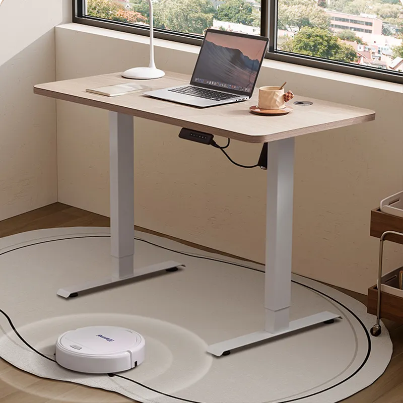 Modern electric height adjustable lifting desk sit stand desk single motor computer desk