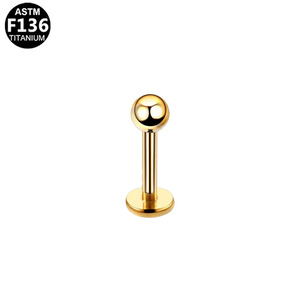 Clous d'oreilles en titane pour cartilage, 16 mm, avec boule et serti à griffes, pour usage quotidien, bijoux de piercing unisexe - Product Image 4